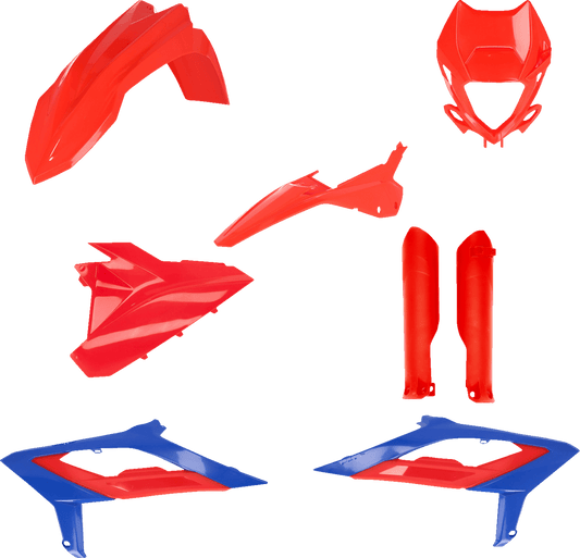 Acerbis 2979471228 Plastic Kit Red/Blue 2023 - 2024 Beta RR/RX/Race 125 200 250 300 350 390 430 480 - Moto - House MX