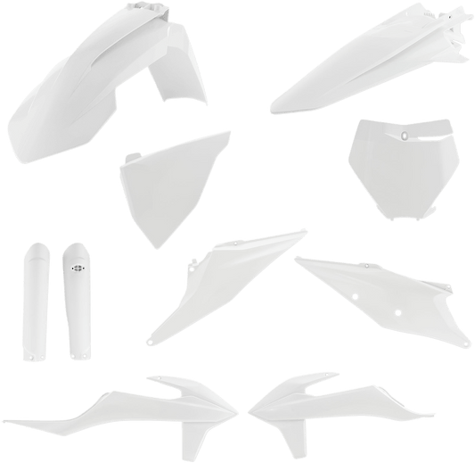 Acerbis 2726490002 Full Replacement Plastic Kit in White for 2019-2022 KTM SX and XC motorcycles