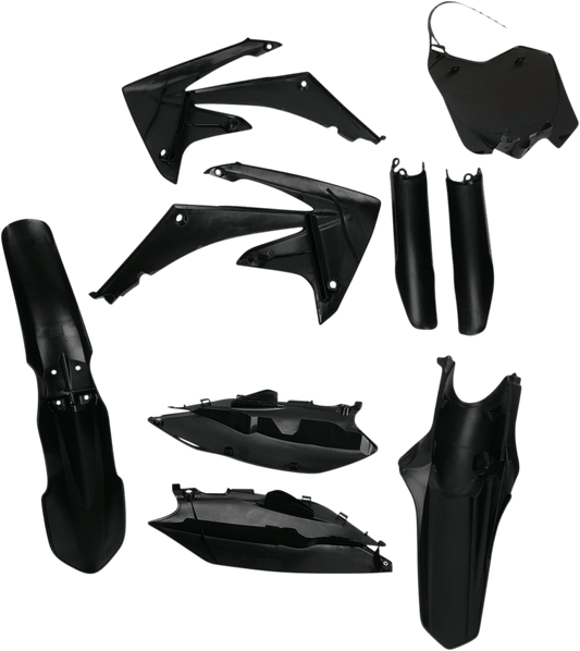 Acerbis 2198000001 Full Body Plastic Kit in Black for 2009-2013 Honda CRF250R and 2009-2012 Honda CRF450R