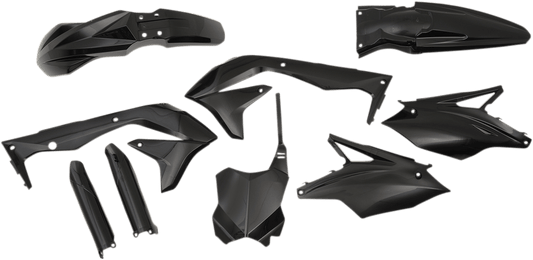 Acerbis 2449570001 Full Replacement Plastic Kit in Black for 2016-2017 Kawasaki KX450F motorcycles