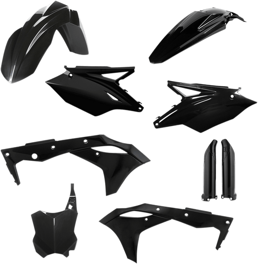 Acerbis 2685820001 Full Body Replacement Plastic Kit in Black for 2018-2020 Kawasaki KX250 and KX250F motorcycles