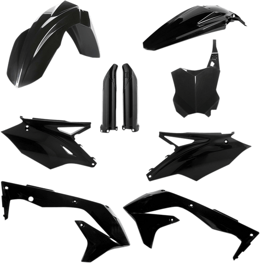 Acerbis 2685840001 Full Replacement Plastic Kit in Black for 2018 Kawasaki KX450F
