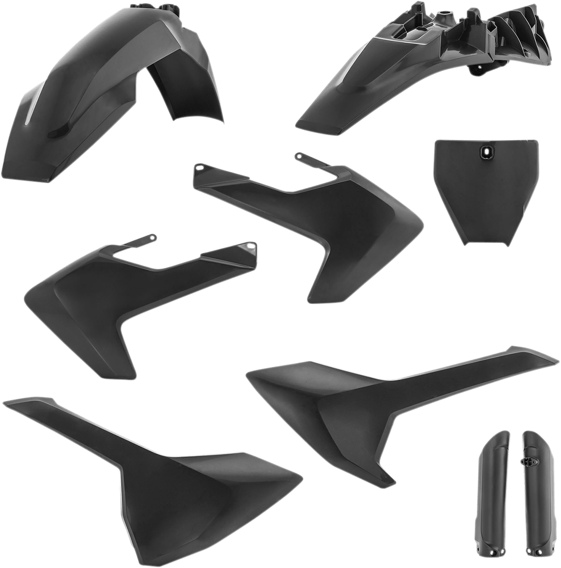 Acerbis 2686460001 Full Replacement Plastic Kit in Black for 2018-2024 Husqvarna TC 85