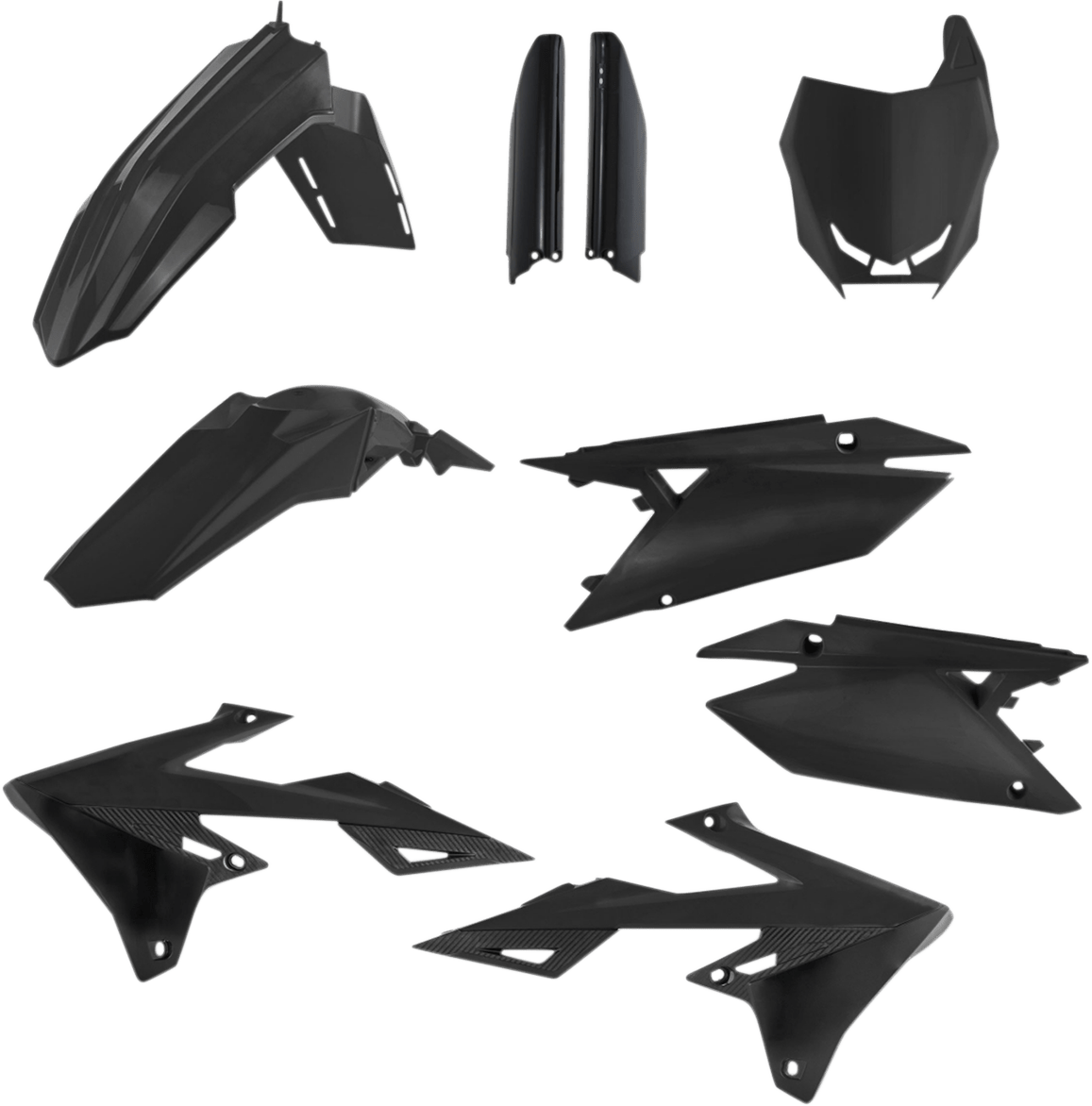 Acerbis 2686550001 Full Body Replacement Plastic Kit in Black for 2018-2025 Suzuki RMZ250 and RMZ450 motorcycles