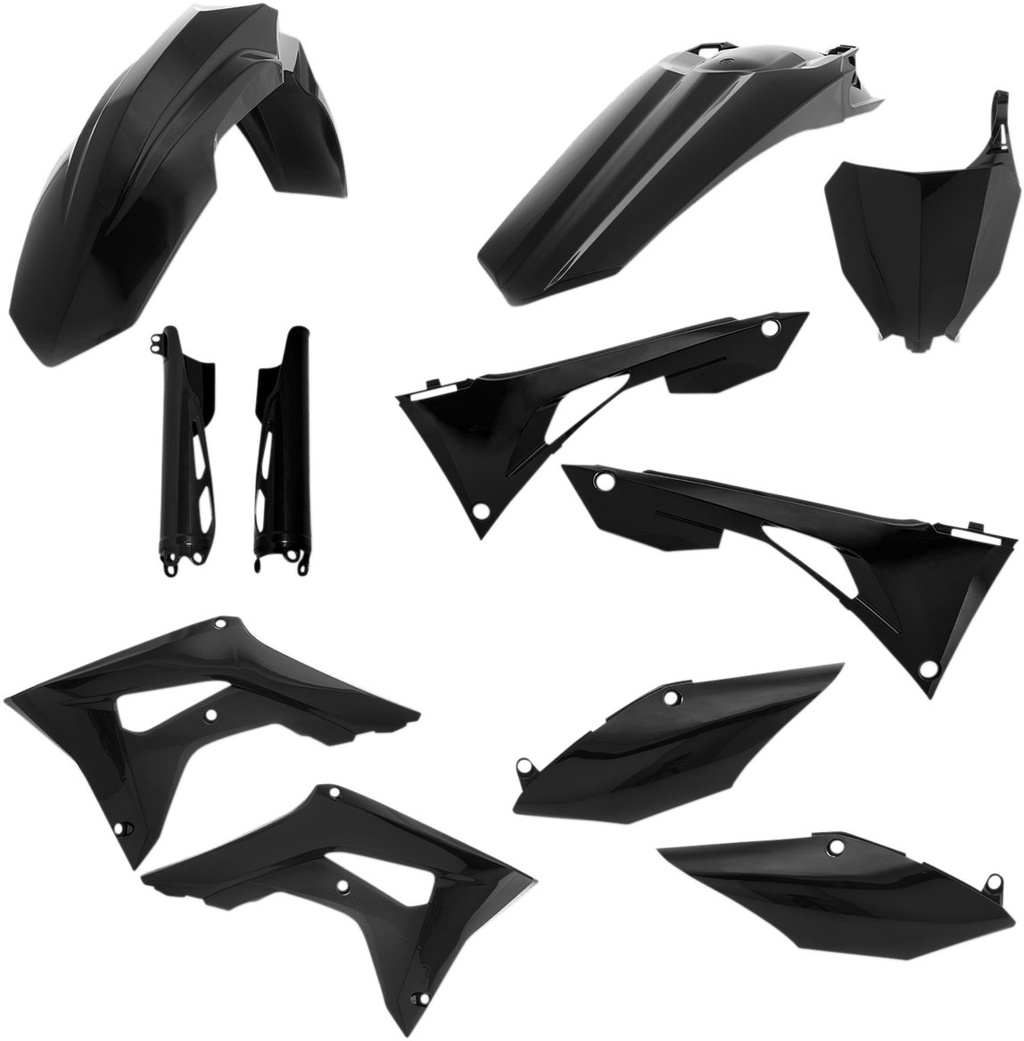 Acerbis 2736250001 Full Replacement Plastic Kit in Black for 2019-2022 Honda CRF250R and CRF450R motorcycles