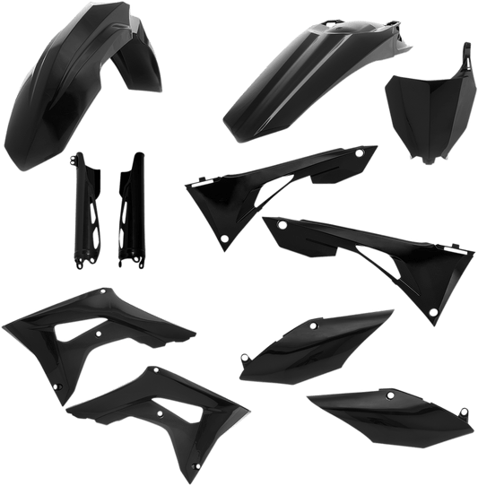 Acerbis 2736250001 Full Replacement Plastic Kit in Black for 2019-2022 Honda CRF250R and CRF450R motorcycles