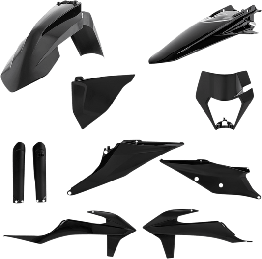 Acerbis 2791540001 Full Replacement Plastic Kit in Black for 2020-2023 KTM EXC/XC