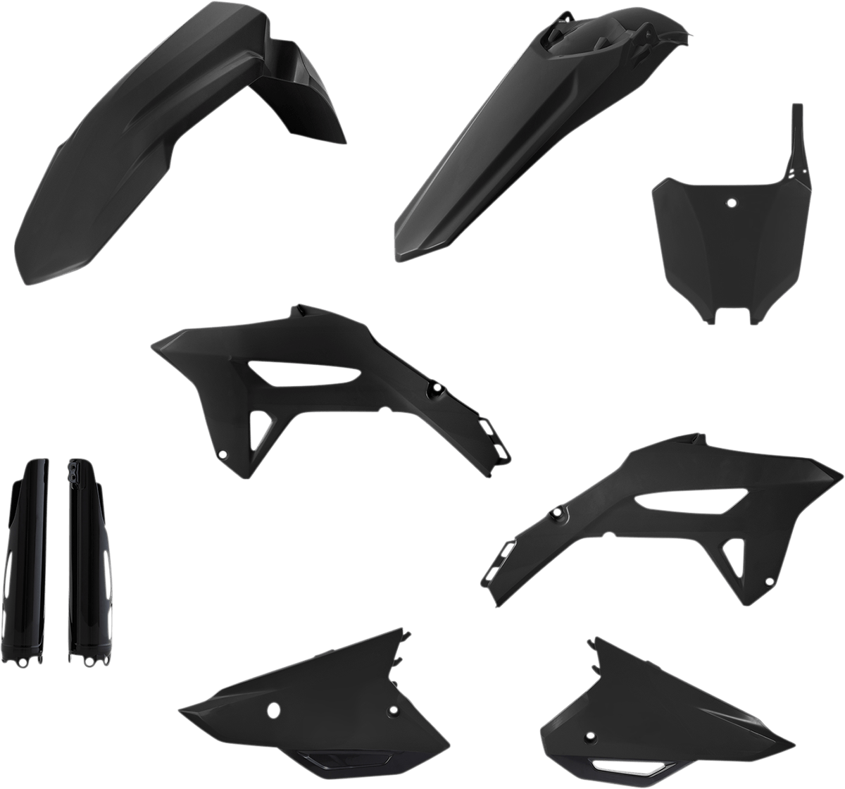 Acerbis 2858920001 Full Replacement Plastic Kit in Black for 2021-2024 Honda CRF250R and CRF450R motorcycles