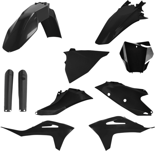 Acerbis 2872790001 Full Body Replacement Plastic Kit in Black for 2021-2023 Gas Gas EX and MC series motorcycles