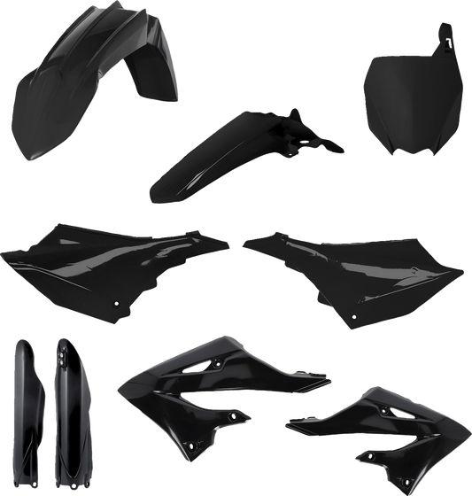 Acerbis 2936150001 Full Replacement Plastic Kit in Black for 2022-2025 Yamaha YZ125 and YZ250 motorcycles