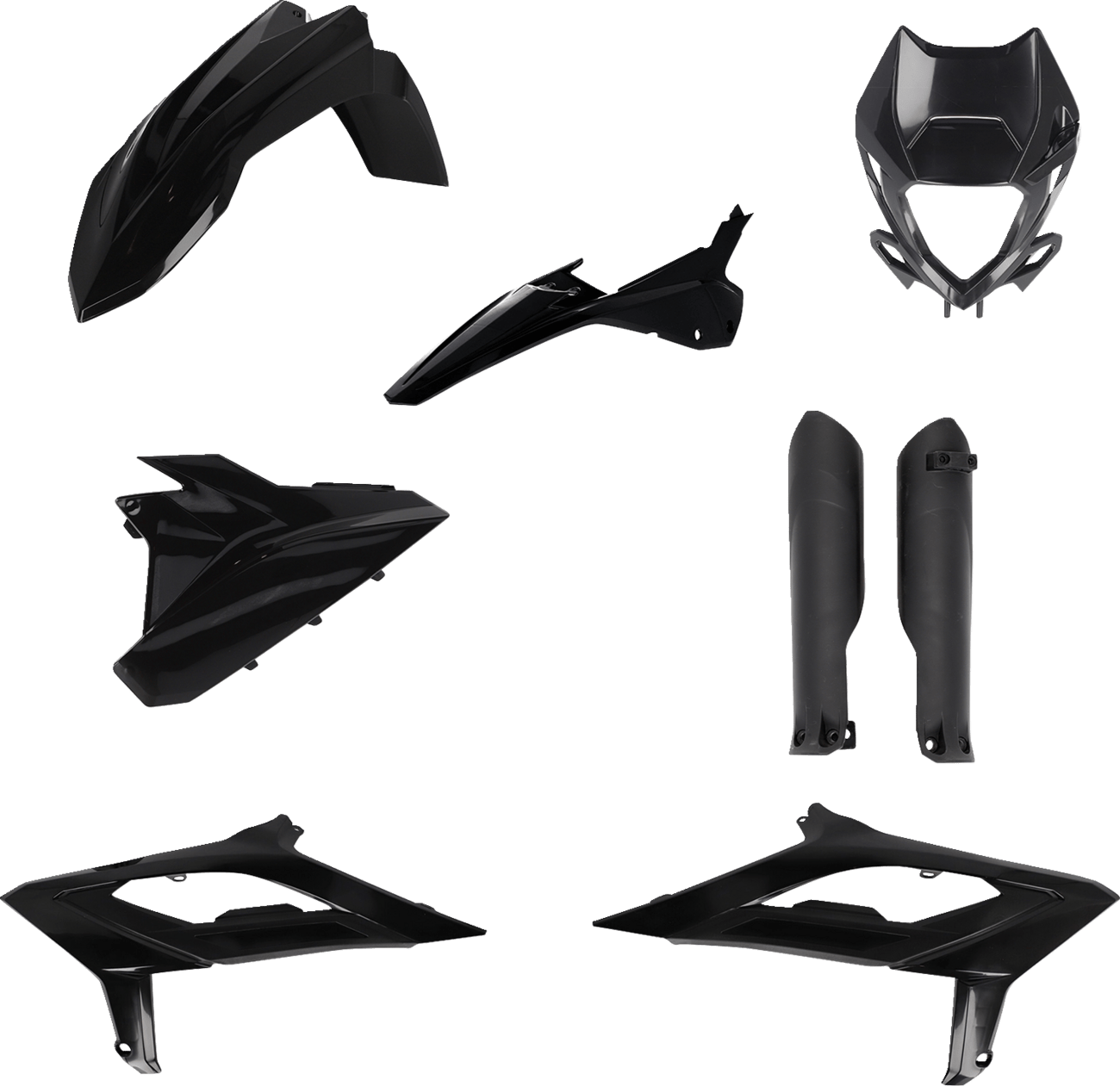 Acerbis 2979470001 Full Body Replacement Plastic Kit in Black for 2023-2024 Beta RR motorcycles