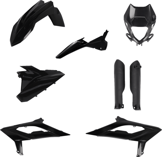 Acerbis 2979470001 Full Body Replacement Plastic Kit in Black for 2023-2024 Beta RR motorcycles