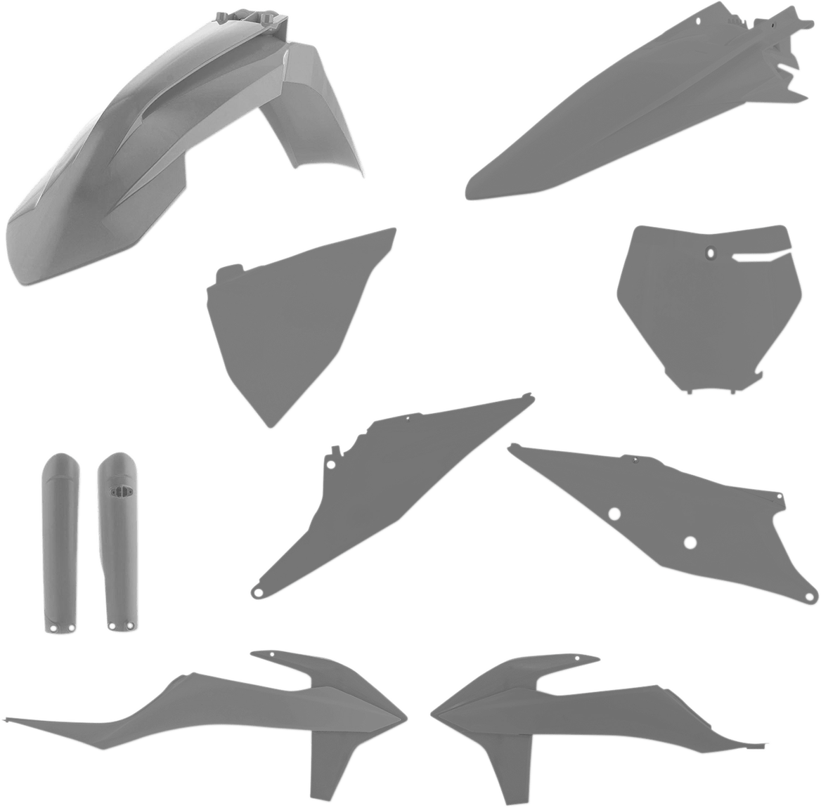 Acerbis 2726490011 Full Replacement Plastic Kit in Gray for 2019-2022 KTM SX and XC motorcycles