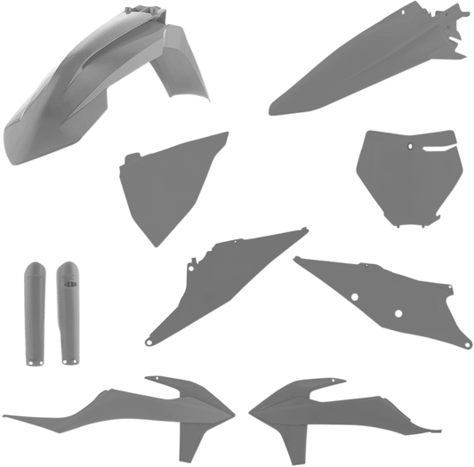 Acerbis 2726490011 Full Replacement Plastic Kit in Gray for 2019-2022 KTM SX and XC motorcycles