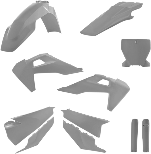 Acerbis 2726550011 Full Replacement Plastic Kit in Gray for 2019-2022 Husqvarna FC, FX, TC, and TX motorcycles