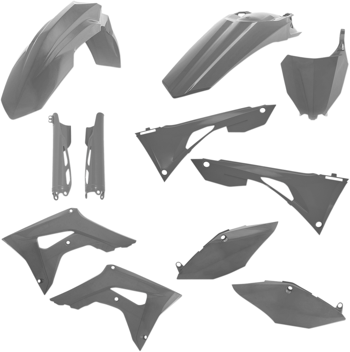 Acerbis 2736250011 Full Replacement Plastic Kit in Gray for 2019-2022 Honda CRF250R and CRF450R motorcycles