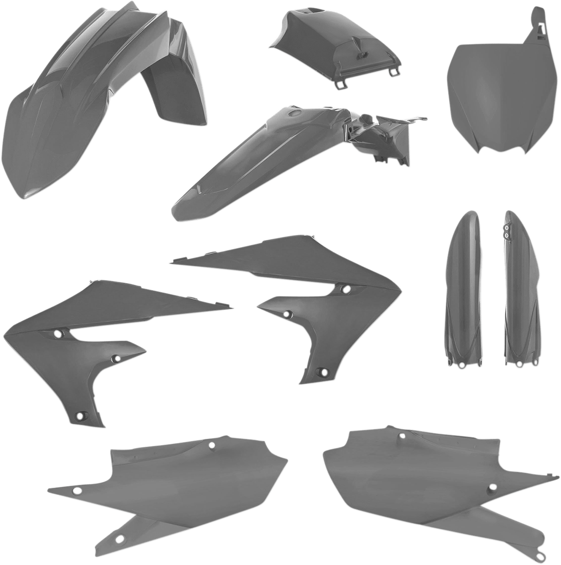 Acerbis 2736350011 Full Replacement Plastic Kit in Gray for 2019-2024 Yamaha YZ250F and YZ450F
