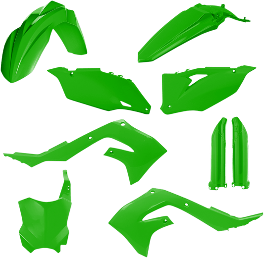 Acerbis 2736290006 Full Replacement Plastic Kit in Green for 2019-2024 Kawasaki KX250 and KX450 motorcycles