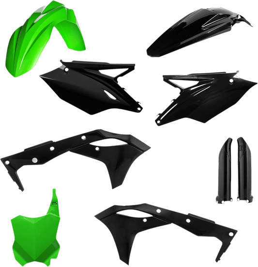 Acerbis 2685821089 Full Body Replacement Plastic Kit in Green and Black for 2018-2020 Kawasaki KX250 and KX250F motorcycles