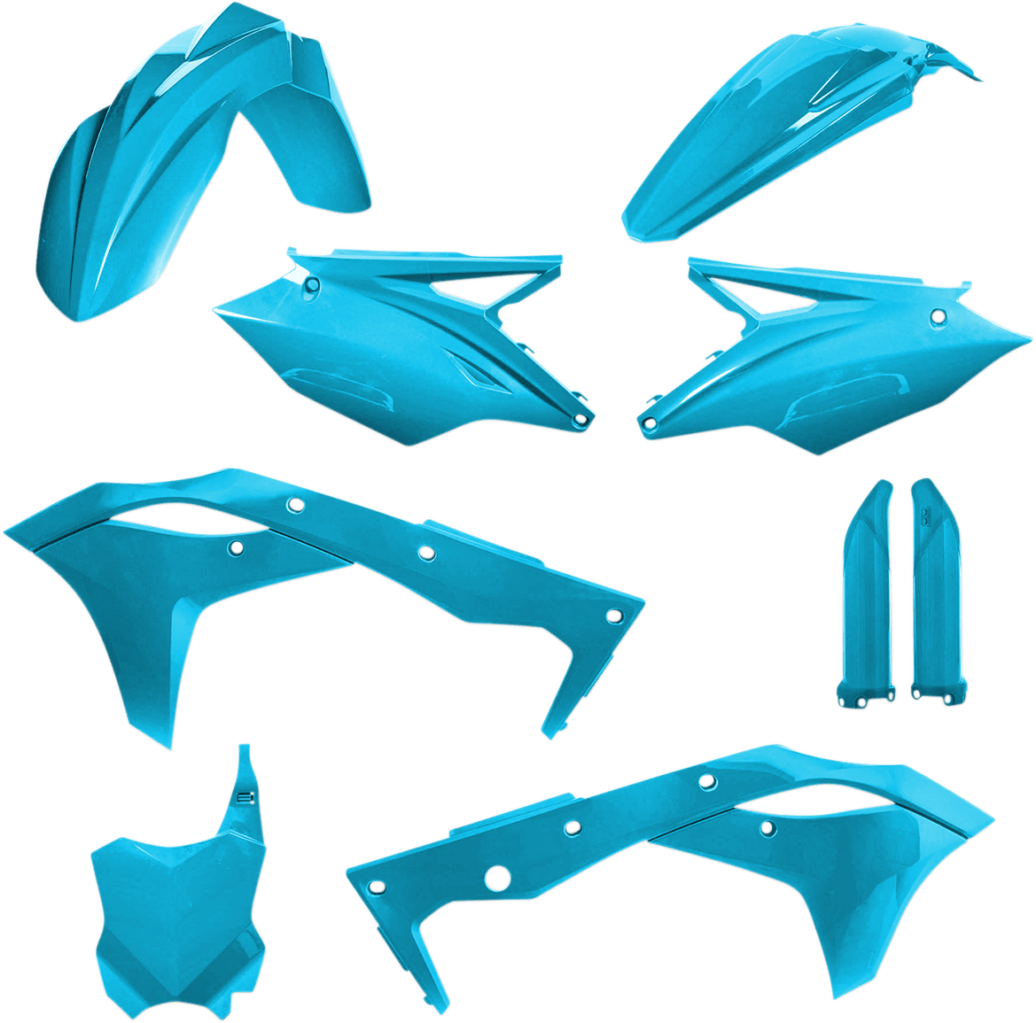 Acerbis 2685820085 Full Replacement Plastic Kit in Light Blue for 2018-2020 Kawasaki KX250 and KX250F motorcycles