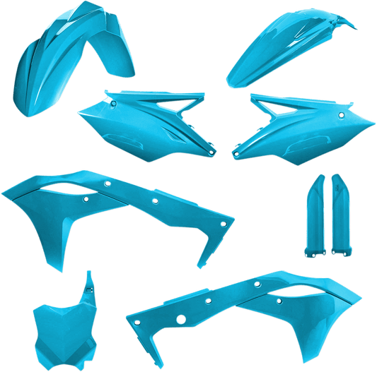 Acerbis 2685820085 Full Replacement Plastic Kit in Light Blue for 2018-2020 Kawasaki KX250 and KX250F motorcycles