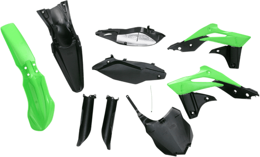 Acerbis 2314183914 Full Body Plastic Kit in Green and Black for 2013-2016 Kawasaki KX250F.