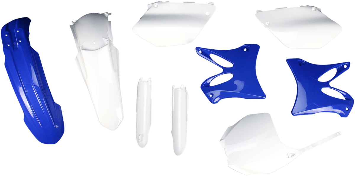 Acerbis 2081393914 Full Replacement Plastic Kit in OEM Blue and White for 2008-2014 Yamaha YZ125 and YZ250