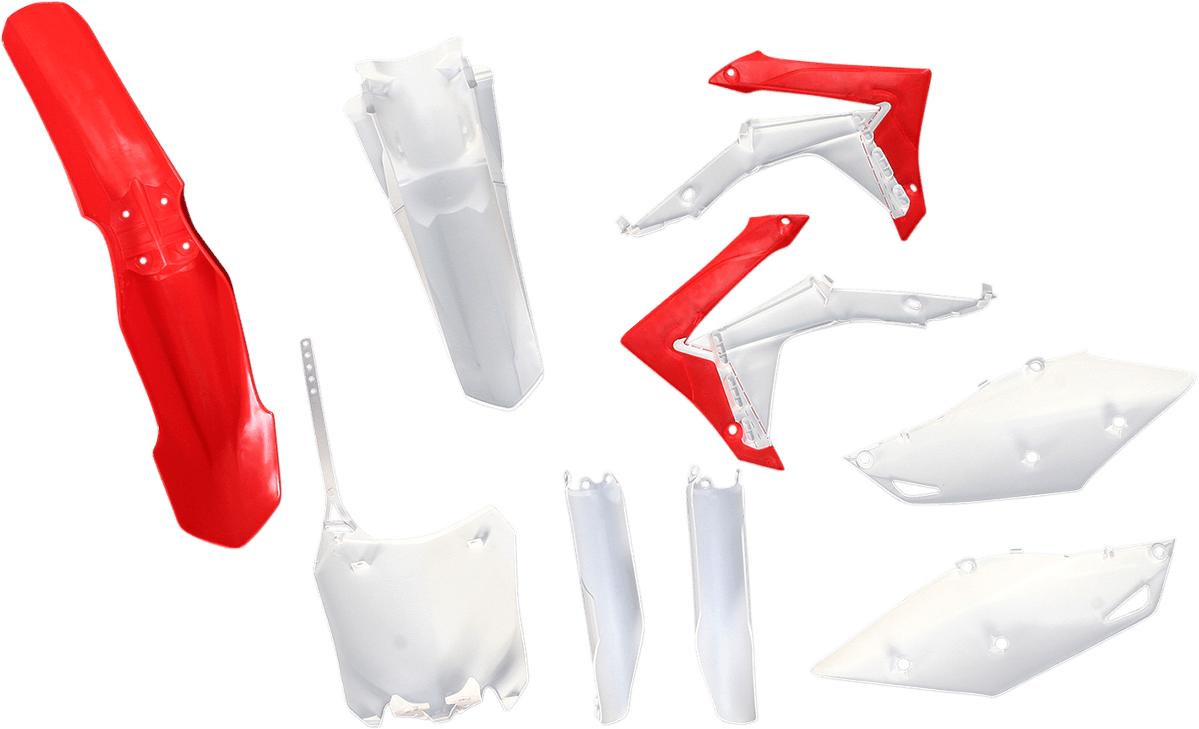 Acerbis 2314413914 Full Replacement Plastic Kit in Honda CR Red and White for 2013-2017 Honda CRF250R and CRF450R.