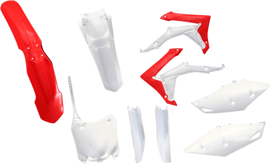 Acerbis 2314413914 Full Replacement Plastic Kit in Honda CR Red and White for 2013-2017 Honda CRF250R and CRF450R.