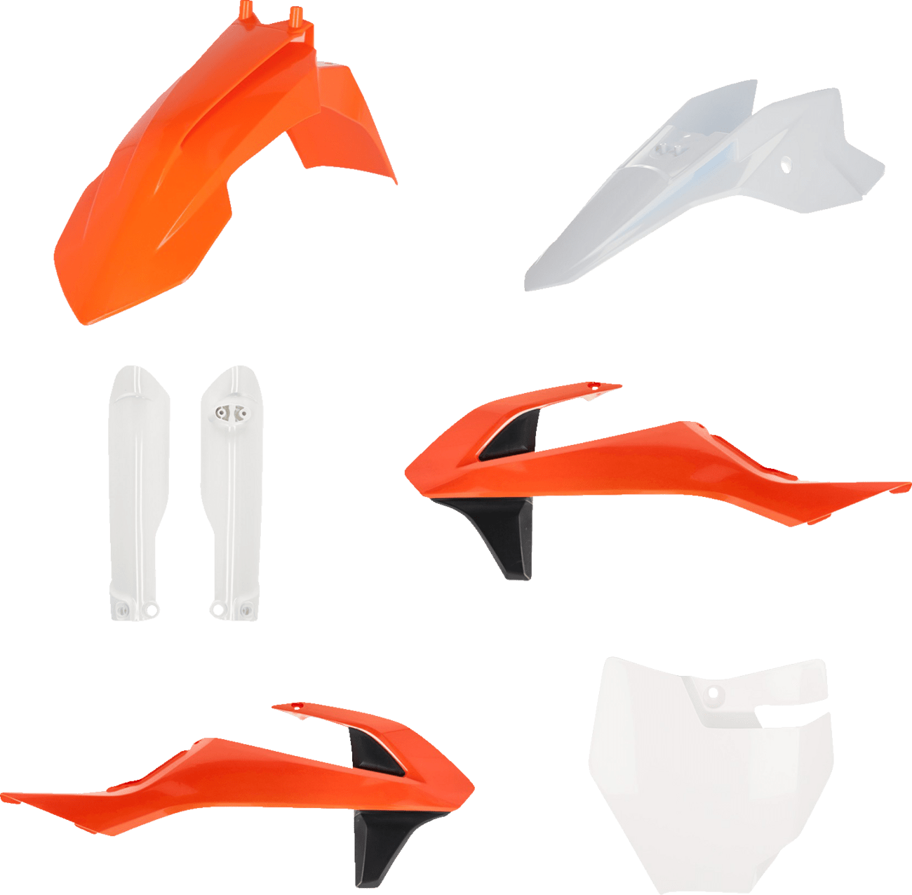 Acerbis 2980585135 Full Replacement Plastic Kit in Orange, White, and Black for KTM 50 SX and Gas Gas MC 50 models (2016-2024)