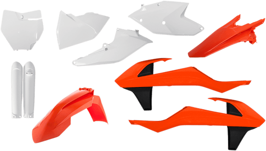 Acerbis 2421065909 Full Replacement Plastic Kit in Orange/White/Black for 2016-2018 KTM