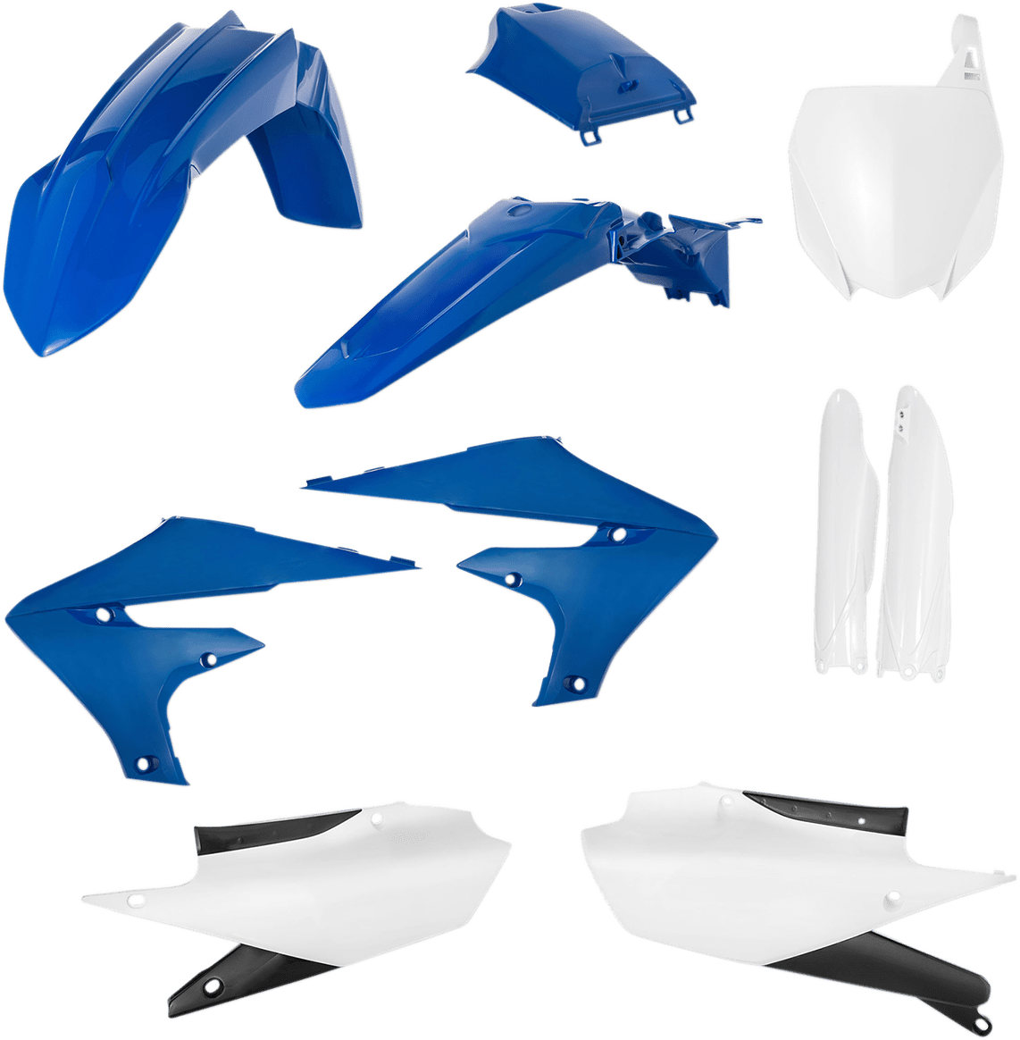 Acerbis 2736356345 Full Replacement Plastic Kit in Blue/White/Black for 2018-2024 Yamaha YZ