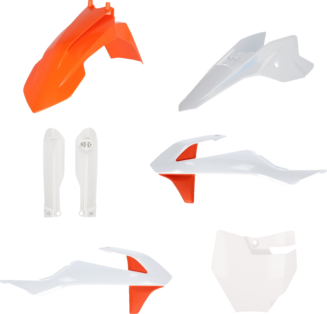 Acerbis 2980586345 Full Replacement Plastic Kit in Orange and White for KTM 50 SX and Gas Gas MC 50 models (2016-2024)