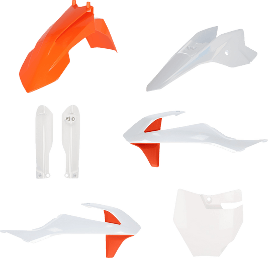 Acerbis 2980586345 Full Replacement Plastic Kit in Orange and White for KTM 50 SX and Gas Gas MC 50 models (2016-2024)
