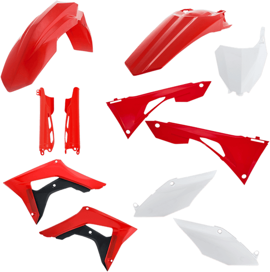 Acerbis 2736256345 Full Replacement Plastic Kit in Red, White, and Black for 2019-2022 Honda CRF250R and CRF450R motorcycles
