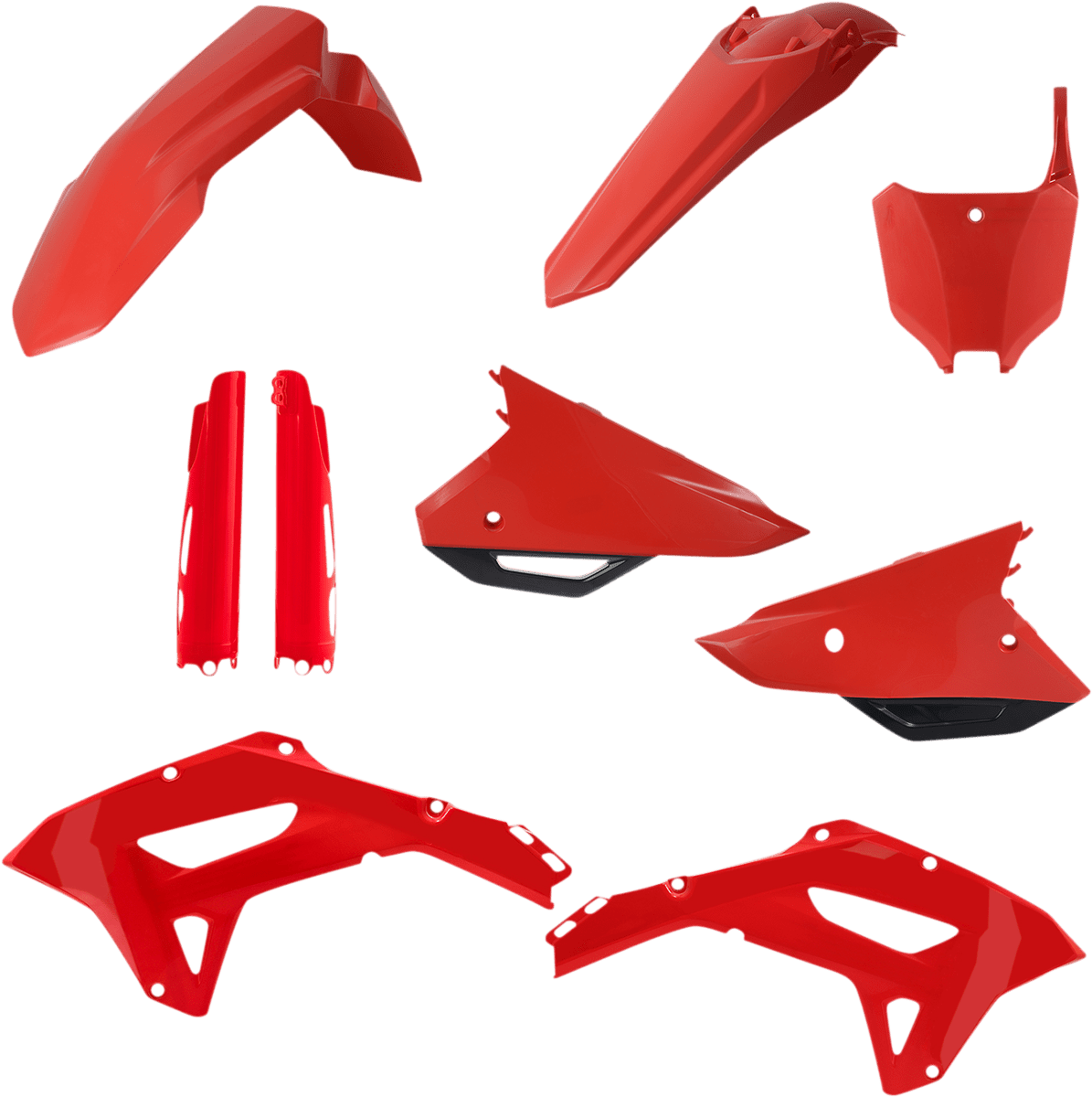 Acerbis 2861807118 Full Body Replacement Plastic Kit in OEM Red for 2021-2024 Honda CRF250RX and CRF450RX motorcycles