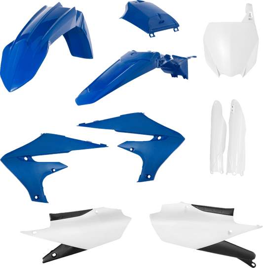 Acerbis 2736357705 Full Body Replacement Plastic Kit in Blue, Black, and White for 2018-2024 Yamaha YZ series motorcycles