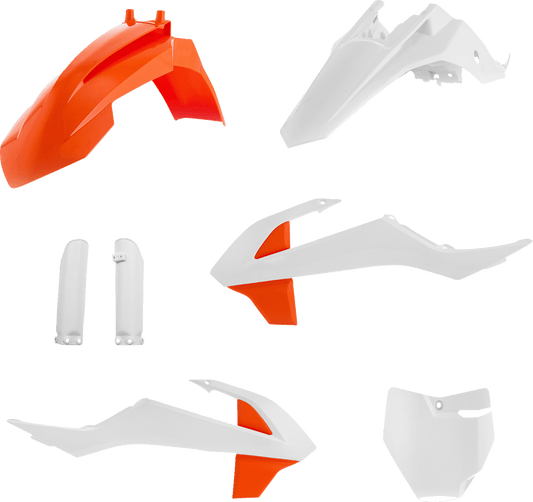 ACERBIS Full Replacement Body Kit OEM '23 - KTM/GasGas 65 '19 - '23 - White/Orange 2791527705 - Moto - House MX