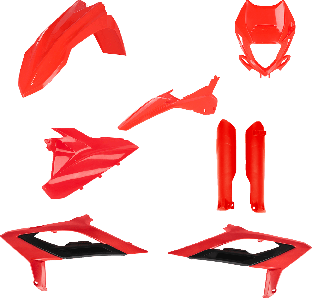 Acerbis 2979477705 Full Body Replacement Plastic Kit in Beta Red and Black for 2023-2024 Beta RR motorcycles