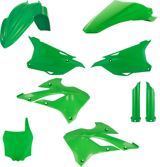 Acerbis 2936130006 Full Replacement Plastic Kit in OEM Green for 2022-2025 Kawasaki KX112 and KX85 motorcycles