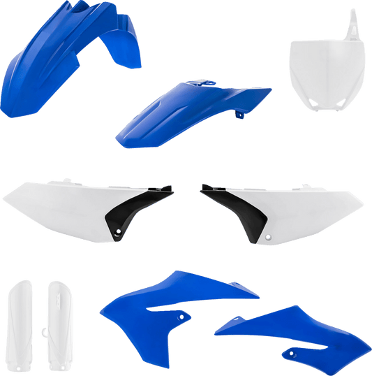 Acerbis 2726647705 Full Replacement Plastic Kit in YZ Blue, White, and Black for 2018-2025 Yamaha YZ65