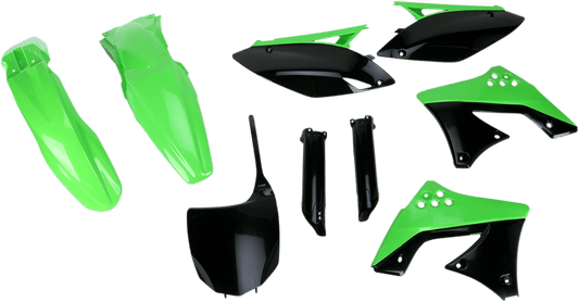 Acerbis 2198050438 Full Replacement Plastic Kit in Green and Black for 2009-2012 Kawasaki KX250F.