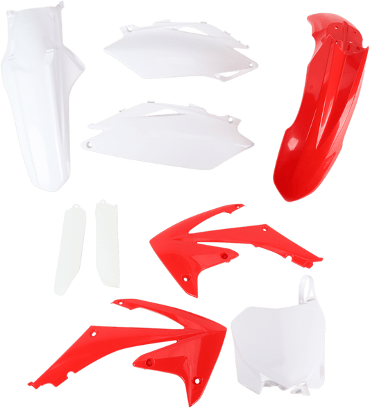 Acerbis 2198000438 Full Body Plastic Kit in OEM Red and White for 2010-2013 Honda CRF250R and 2009-2012 Honda CRF450R