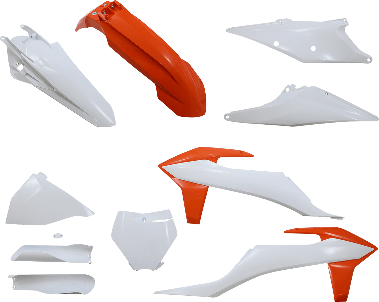 Acerbis 2726497428 Full Replacement Plastic Kit in KTM Orange and White for 2019-2022 KTM SX and XC motorcycles