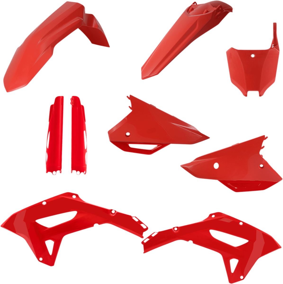 Acerbis 2861800227 Full Replacement Plastic Kit in Red for 2021-2024 Honda CRF250RX and CRF450RX motorcycles
