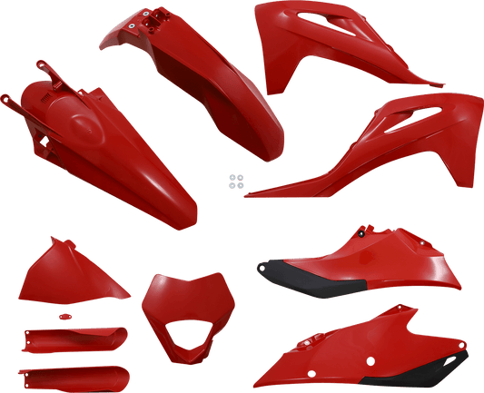 Acerbis 2872810004 Full Replacement Plastic Kit in Red for 2021-2023 Gas Gas EC 250, 300, and 350F motorcycles