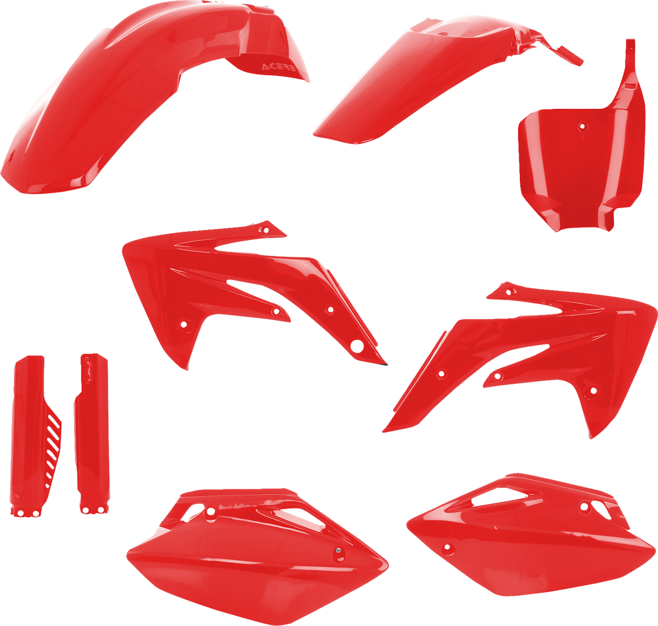 Acerbis 2977570227 Full Body Replacement Plastic Kit in CR Red for 2007-2025 Honda CRF150R motorcycles
