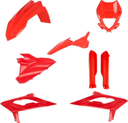 Acerbis 2979470004 Full Replacement Plastic Kit in signature Beta Red for 2023-2024 Beta RR and RX motorcycles