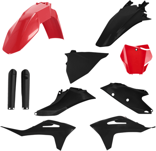Acerbis 2872791018 Full Body Replacement Plastic Kit in Red and Black for 2021-2023 Gas Gas EX and MC series motorcycles