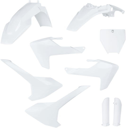 Acerbis 2731980002 Full Replacement Plastic Kit in White for 2017-2023 Husqvarna TC65 motorcycles